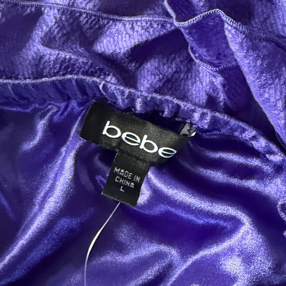 NWT One Shoulder Bebe Dress Size Large - Picture 3 of 4